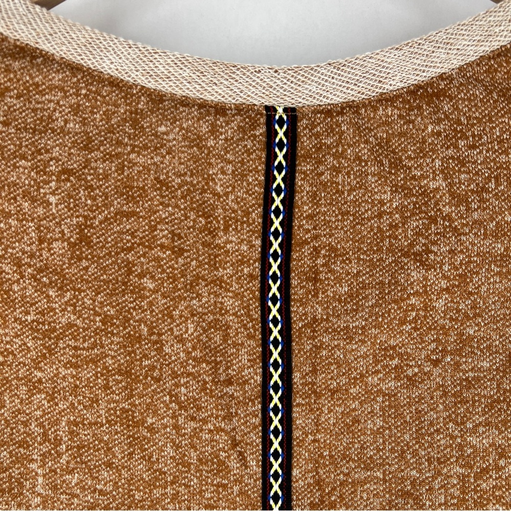 Daytrip Beaded Embellished Shoulders Heathered Knit 3/4‎ Sleeve Dolman Top L - Picture 9 of 12